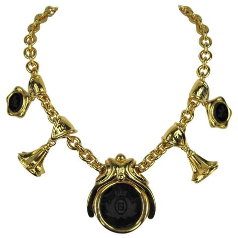 women's fendi necklace|vintage fendi necklace.